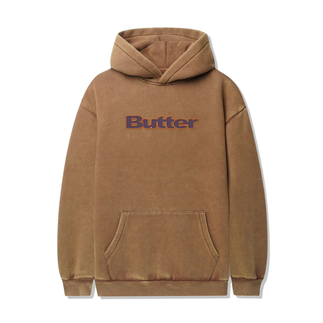 Butter Goods Nylon Logo Applique Pullover Hood - Brown
