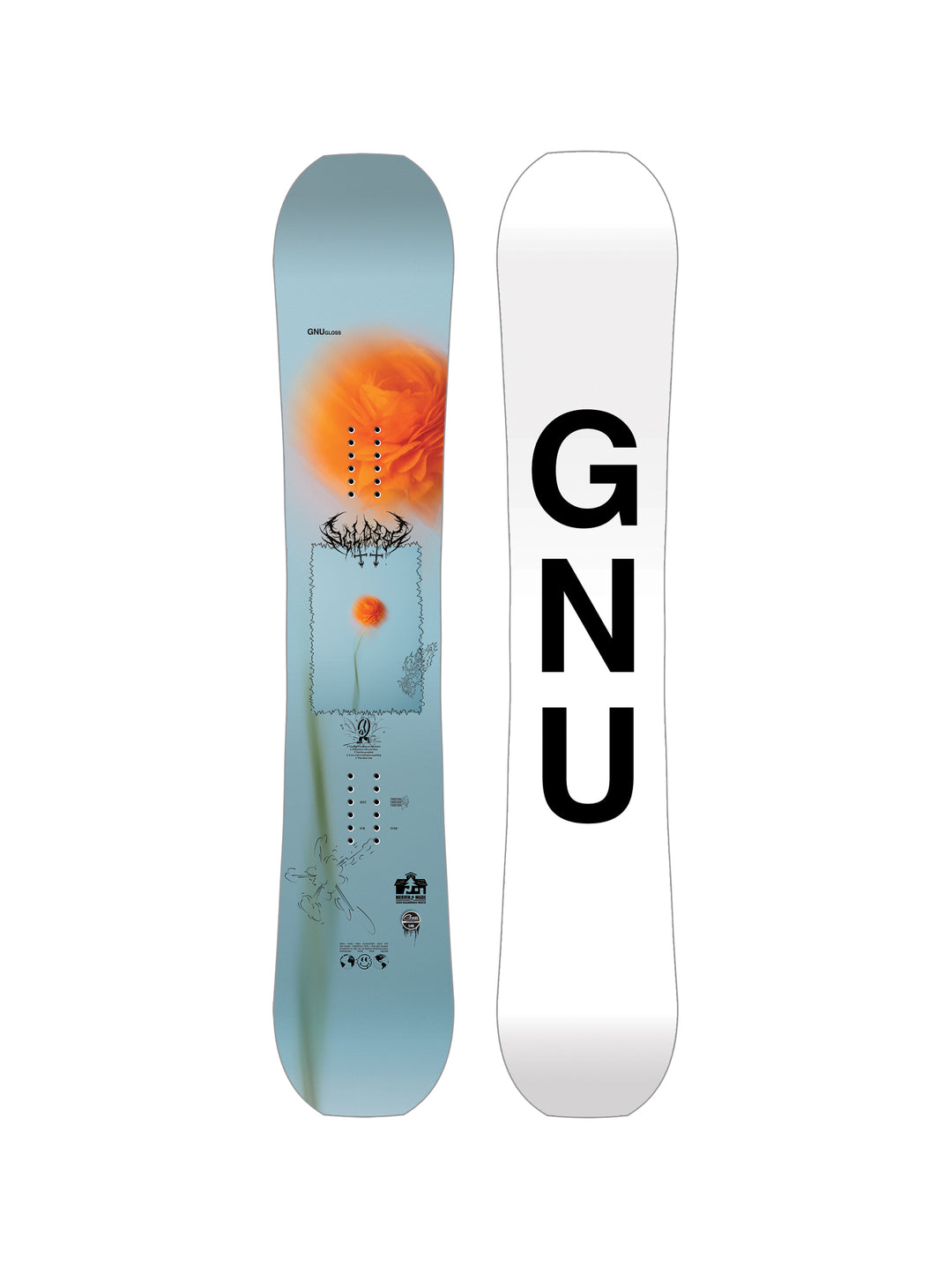 2025 Gnu Women's Gloss Snowboard - 144cm