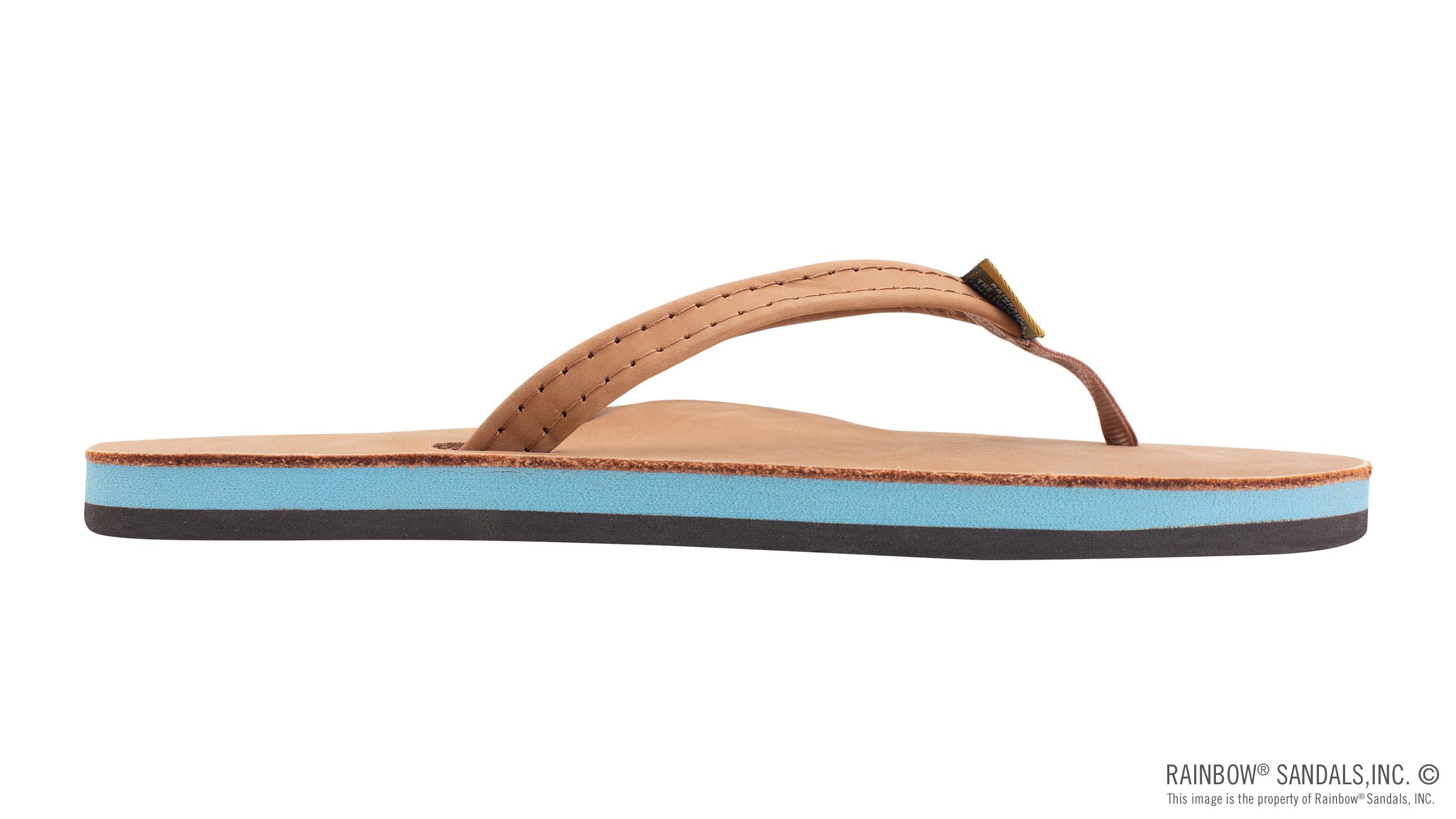 Rainbow Women's Premier Leather - Tan / Blue – Civil
