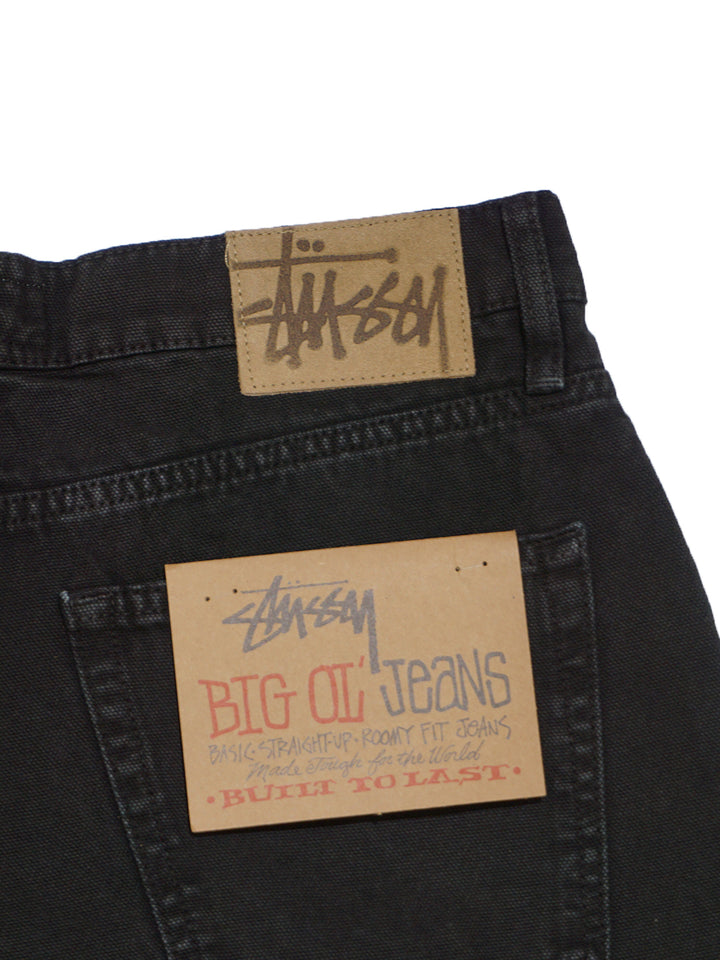 Stussy Big Ol' Jean Washed Canvas - Black