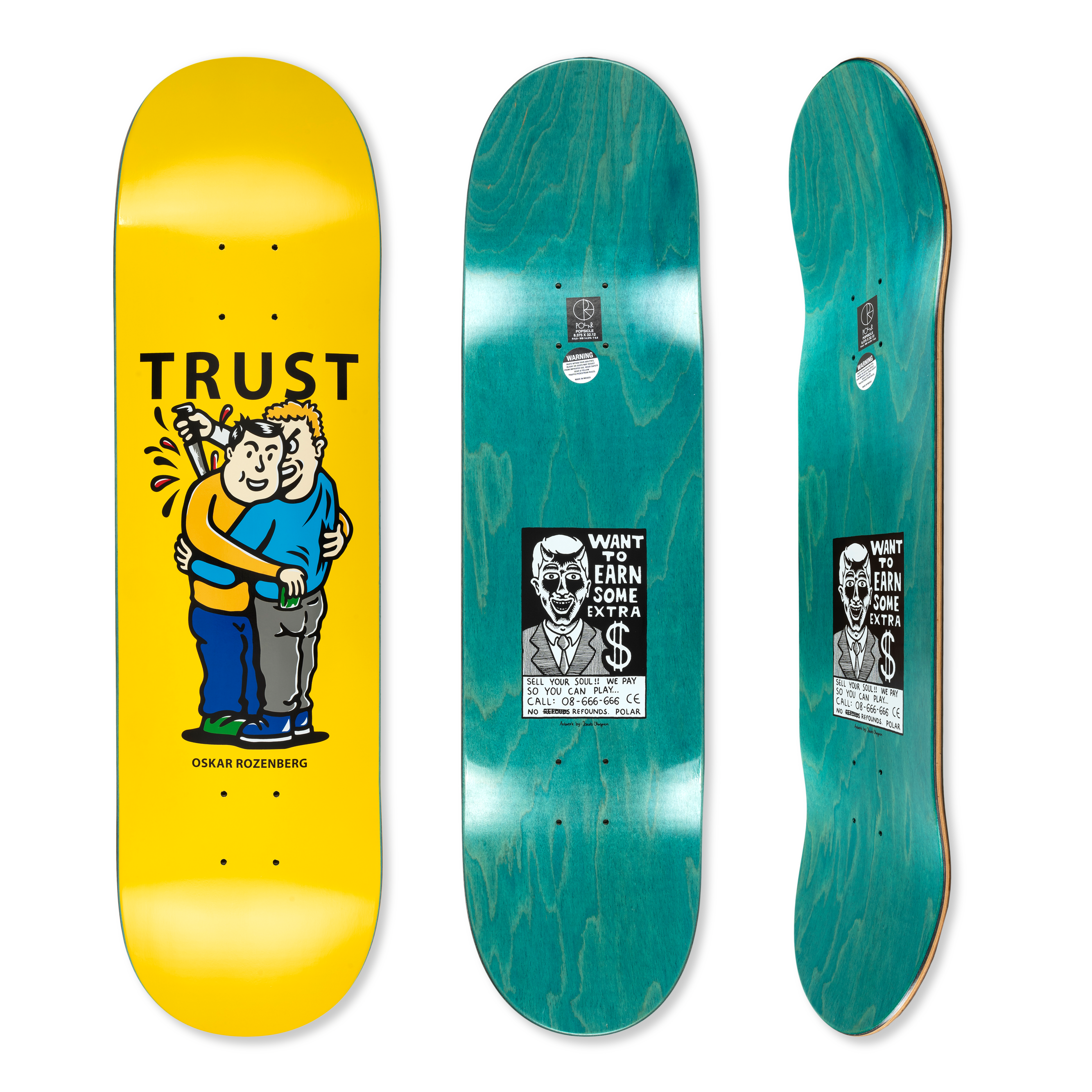 Polar Oskar Rozenberg Trust Deck - (Yellow) - 8.375 – Civil
