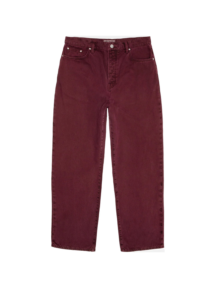 Stussy Big Ol' Jean Washed Canvas - Wine