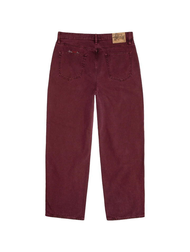 Stussy Big Ol' Jean Washed Canvas - Wine