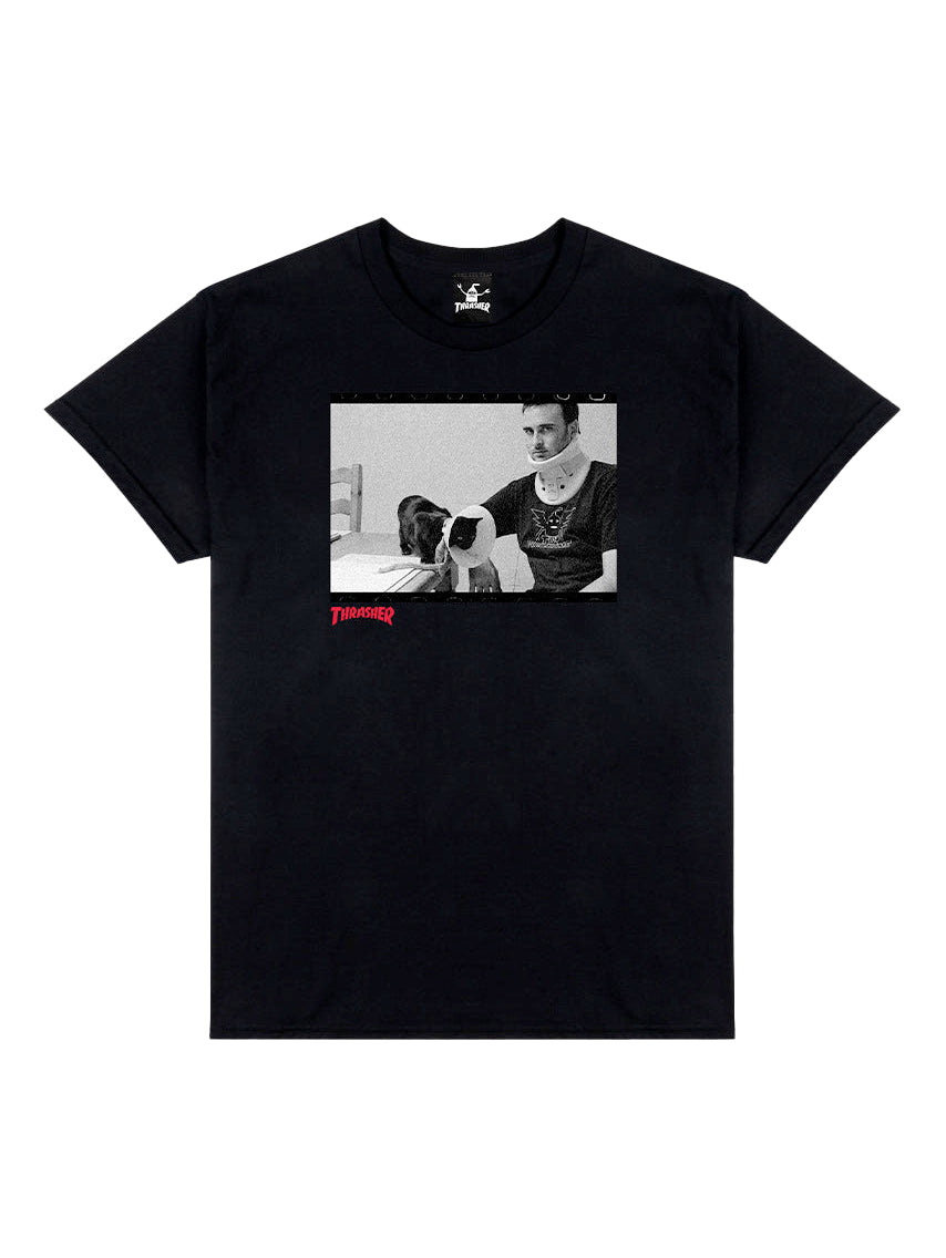 Thrasher x Toy Machine Templeton By Burnett Tee - Black
