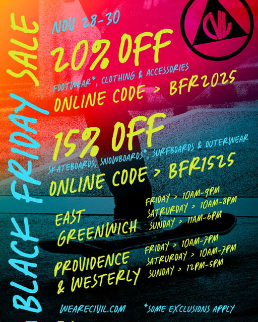 CIVIL BLACK FRIDAY WEEKEND SALE! 11/28 - 11/30