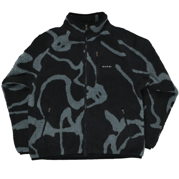 Quasi Mica Sherpa Full Zip Jacket - Black