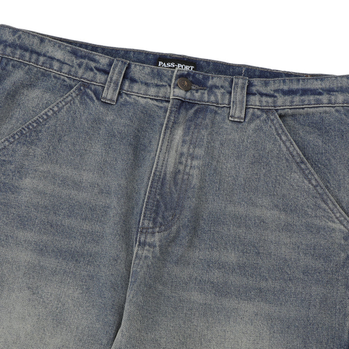 Passport Workers Club Straight Leg Jean - Faded Wash Grey