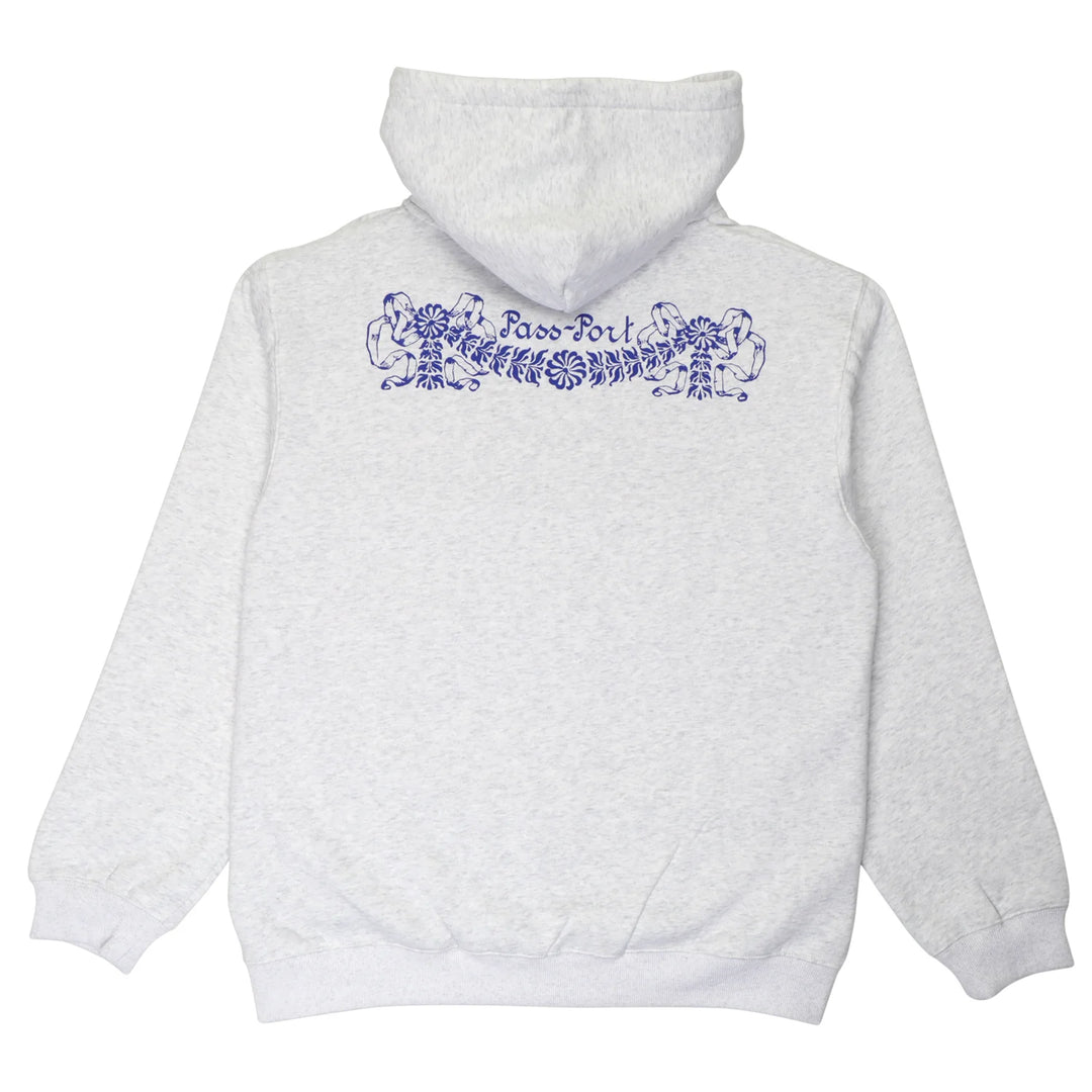 Passport Kollaasi Zip Hoodie - White Marle
