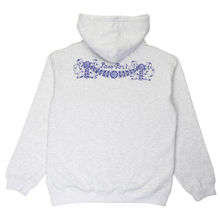 Passport Kollaasi Zip Hoodie - White Marle