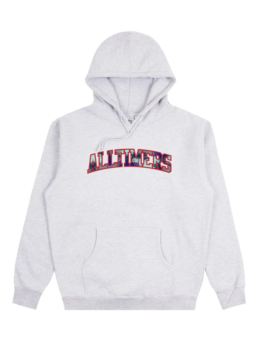 Alltimers City College Hood - Heather Grey / Red