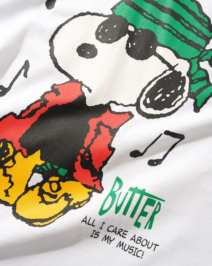 Butter x Peanuts Music Tee - White