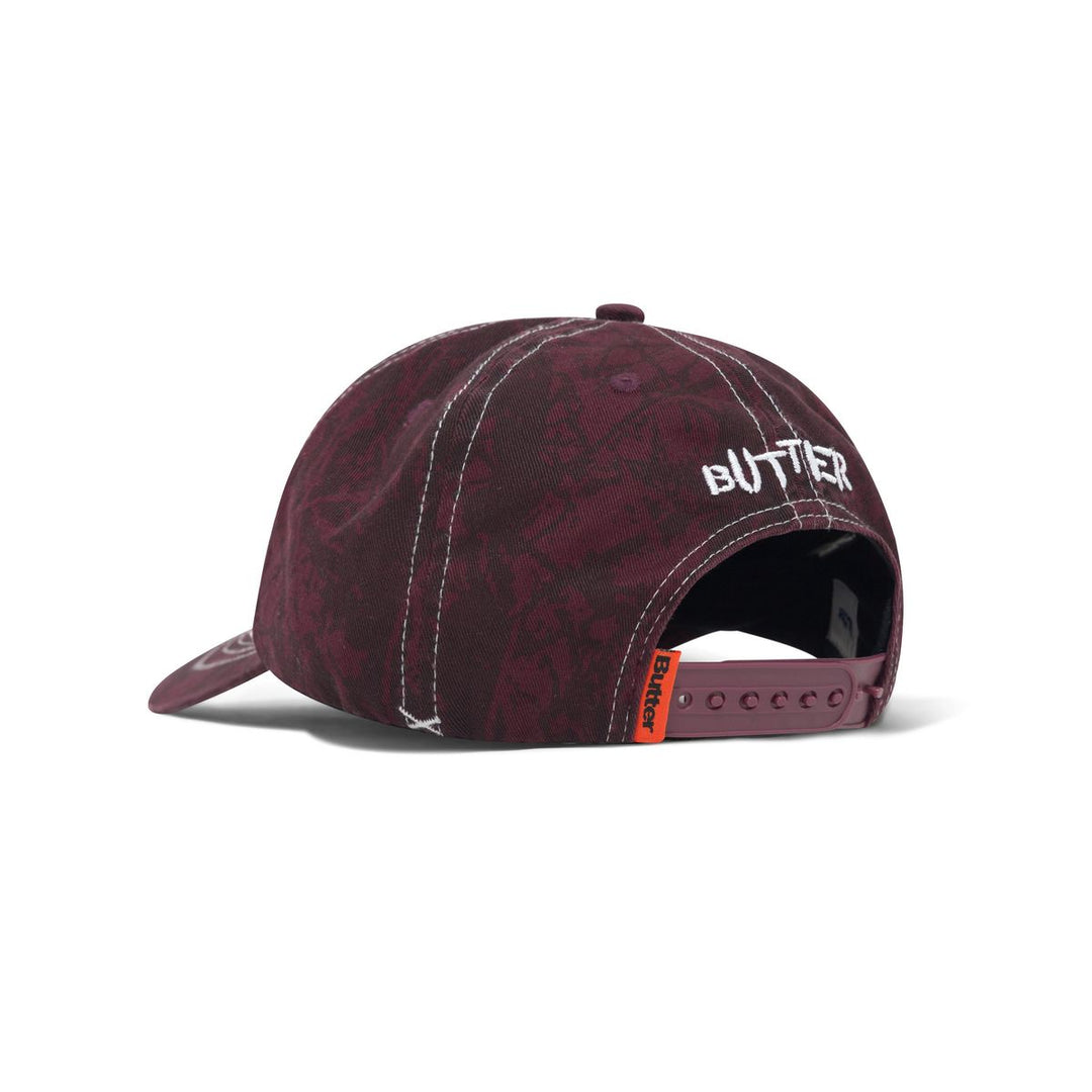 Butter Woods Camo 6 Panel Cap - Rust