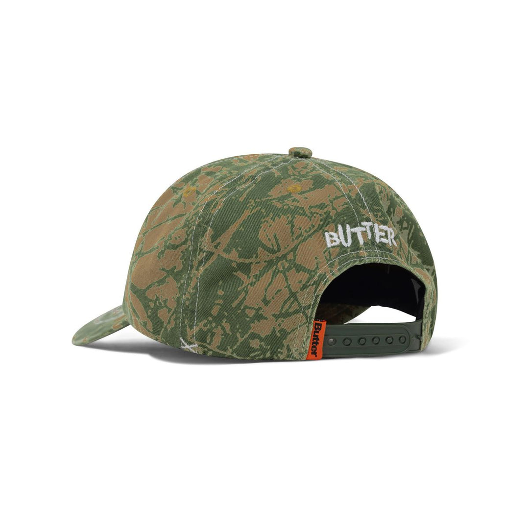 Butter Woods Camo 6 Panel Cap - Sage