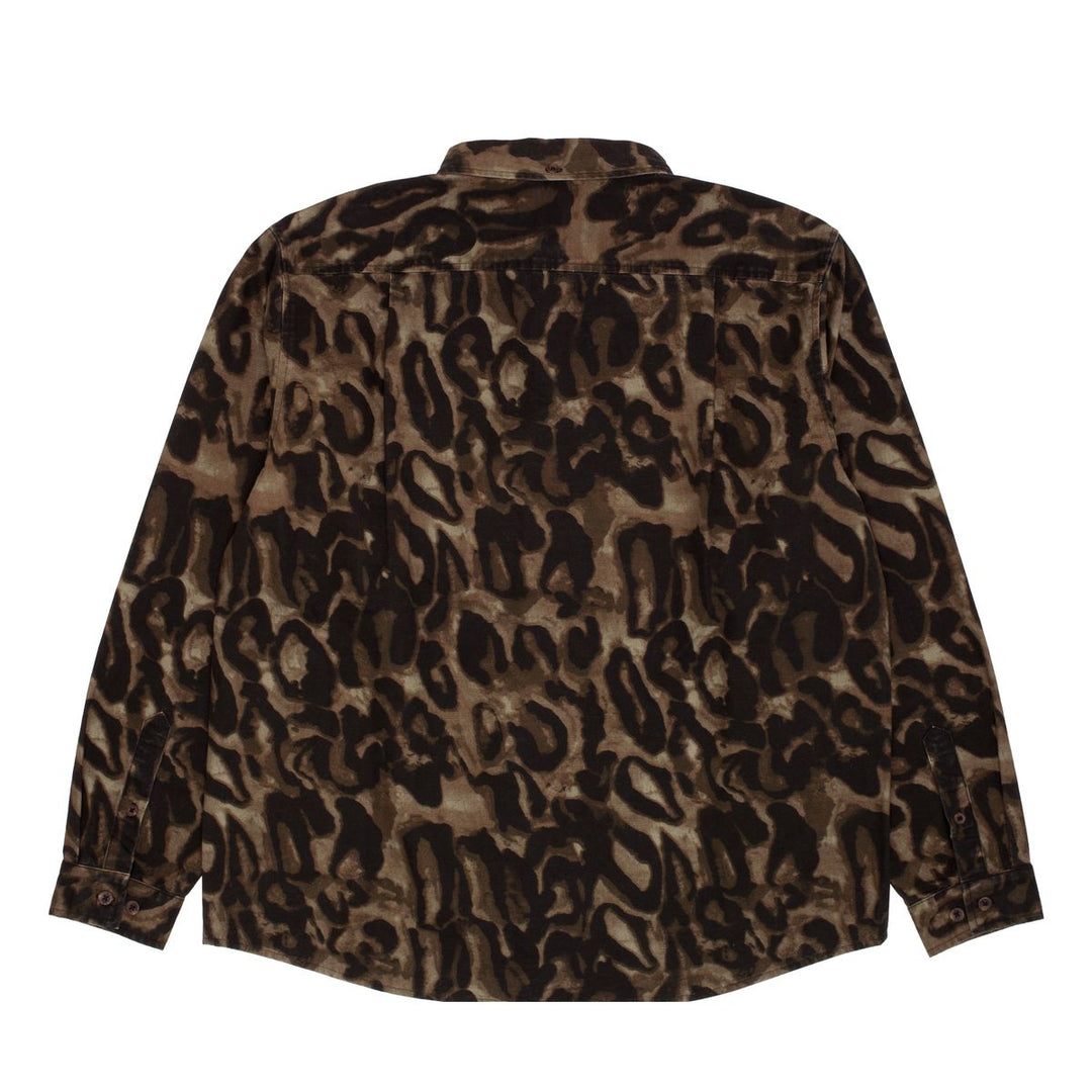 GX1000 Long Sleeve Button Down - Brown Leopard Camo
