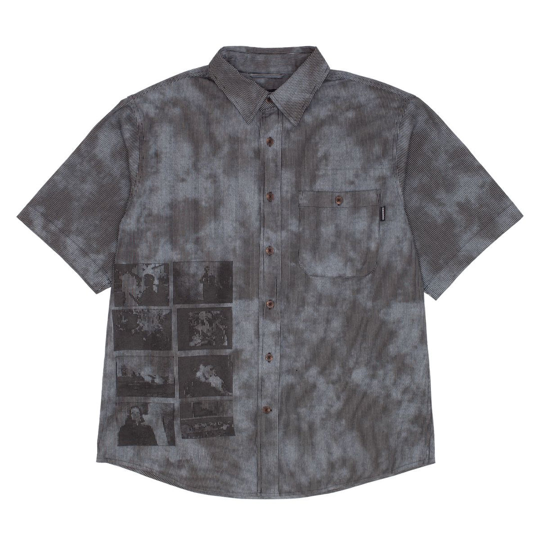 GX1000 Short Sleeve Button Down - Over Dyed w/ Bleach Spots