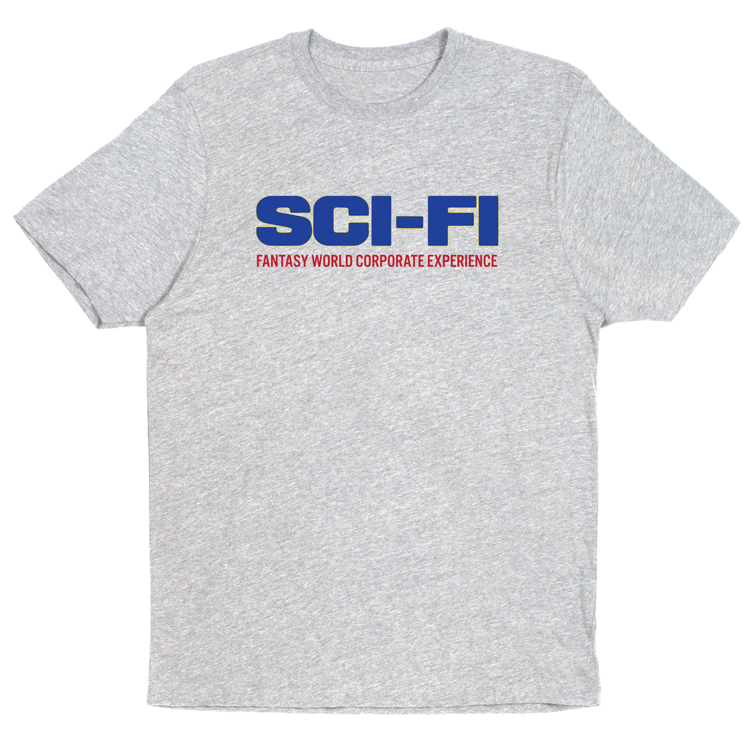 Sci-Fi Fantasy Fantasy World Tee - Heather Grey
