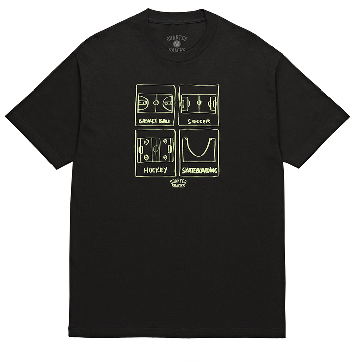 Quartersnacks Sports Tee - Black