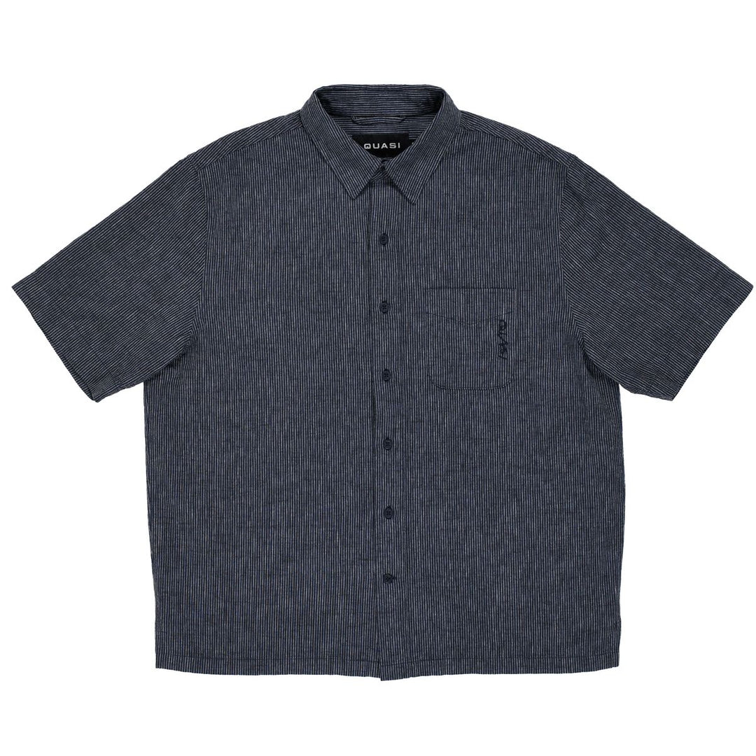 Quasi Kalvin Short Sleeve Button Up Shirt - Navy