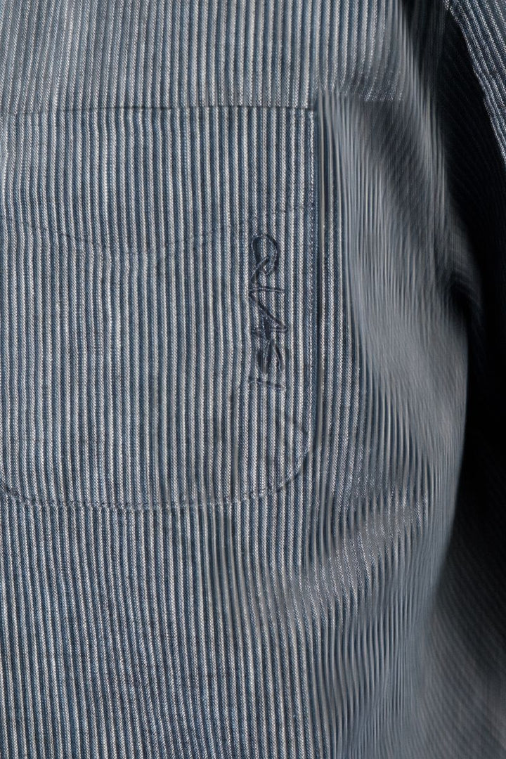 Quasi Kalvin Short Sleeve Button Up Shirt - Navy