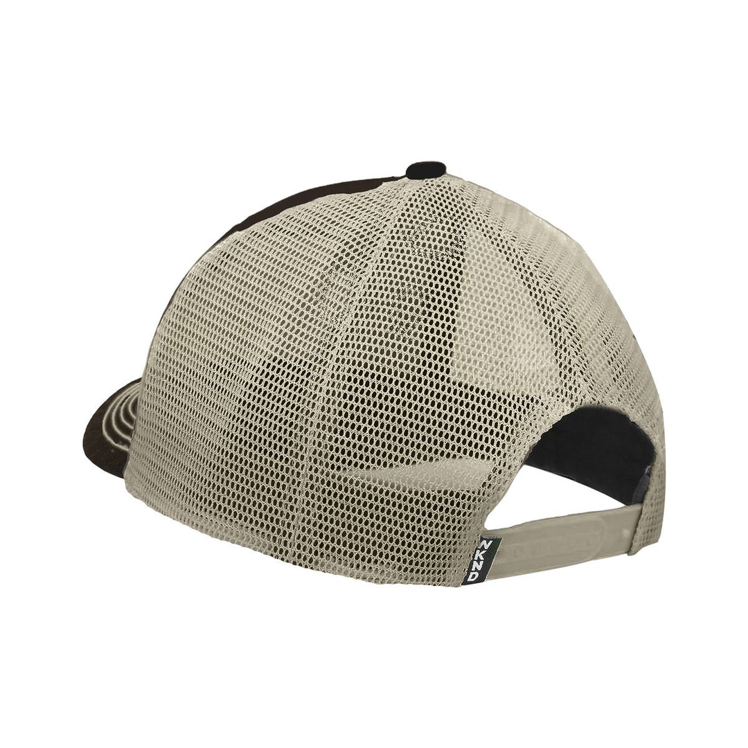 WKND Fishbone Patch Contrast Stitch Trucker - Black / Bone