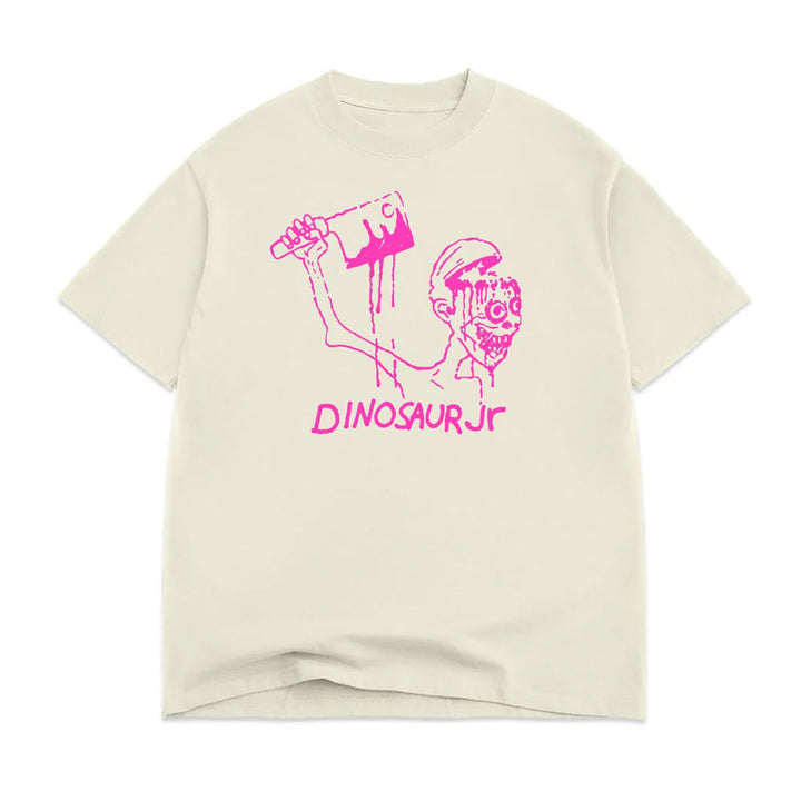 Color Bars x Dinosaur Jr Start Choppin' Tee - Off White