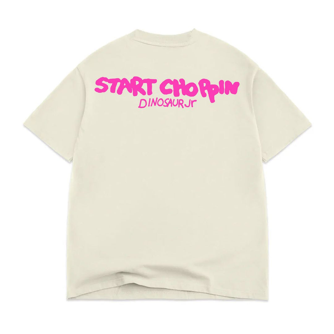 Color Bars x Dinosaur Jr Start Choppin' Tee - Off White