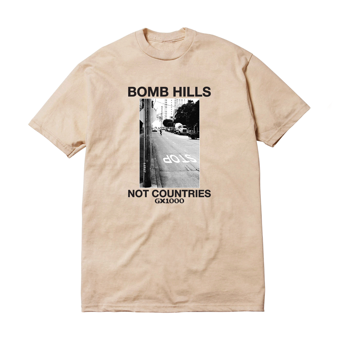 GX1000 Bomb Hills Not Countries Tee - Sand / Black