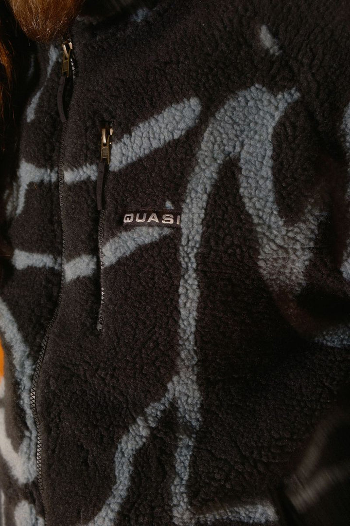 Quasi Mica Sherpa Full Zip Jacket - Black
