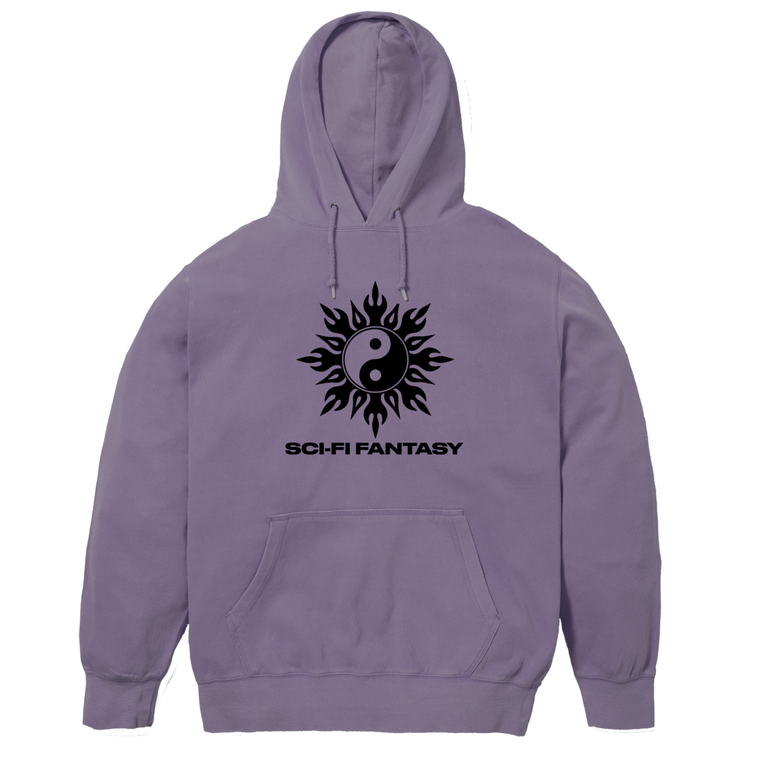 Sci-Fi Fantasy Yin Yang Hood - Lavender