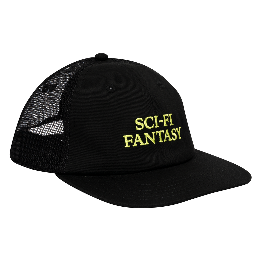 Sci-Fi Fantasy Logo Mesh Hat - Black