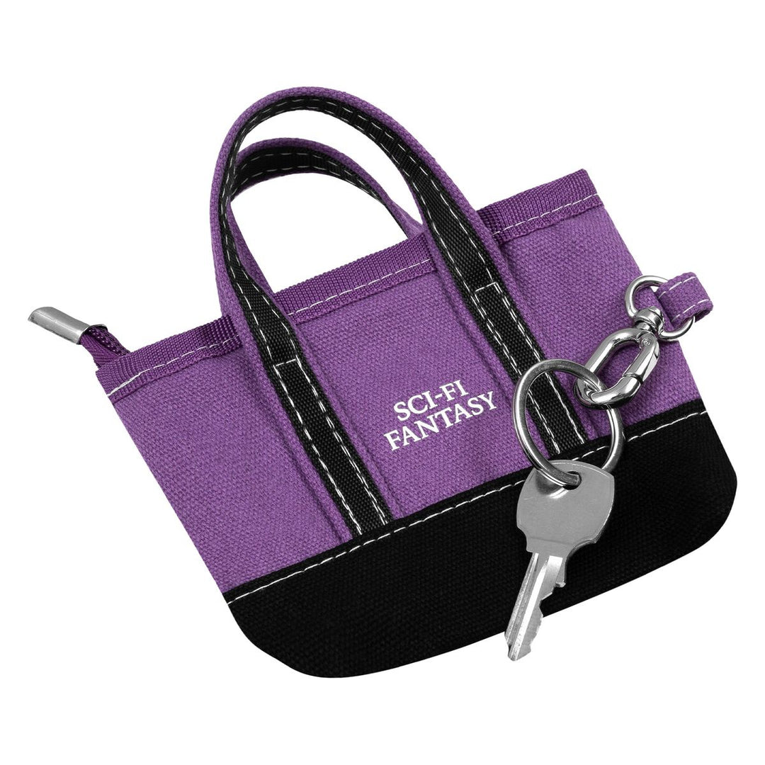 Sci Fi Tote Keychain - Purple