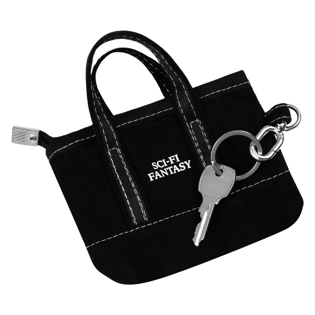 Sci Fi Tote Keychain - Black