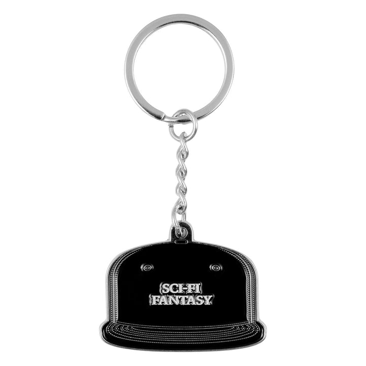 Sci Fi Hat Keychain - Black