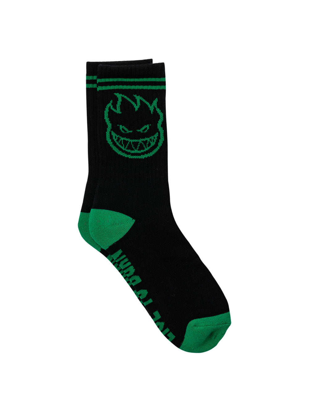 Spitfire Big Head Sock - Green / Black