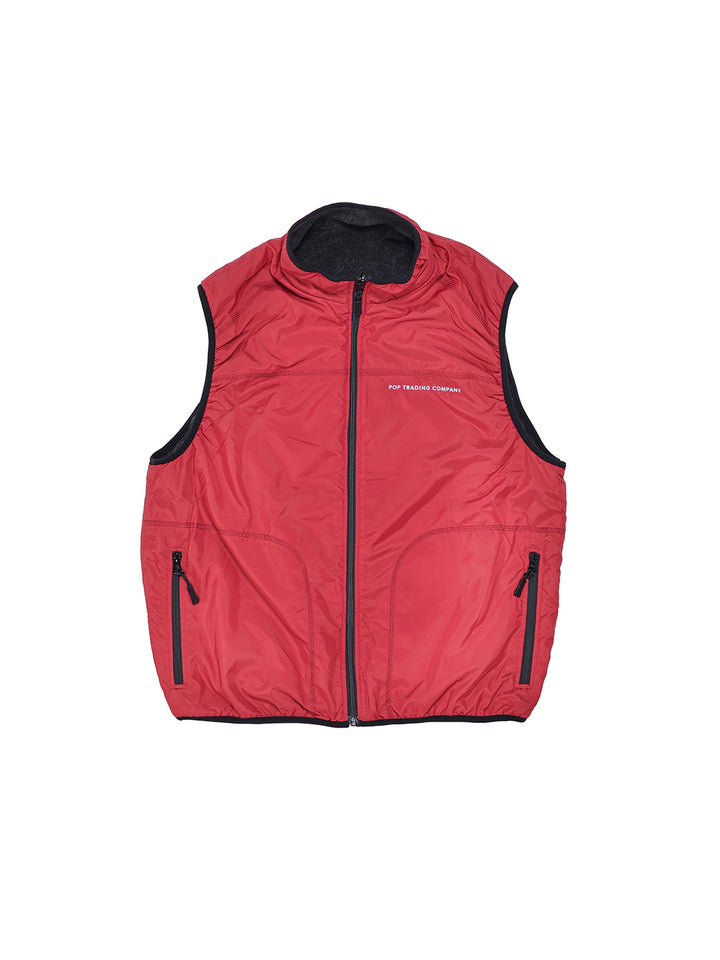 Pop Reversible Vest - Anthracite / Rio Red