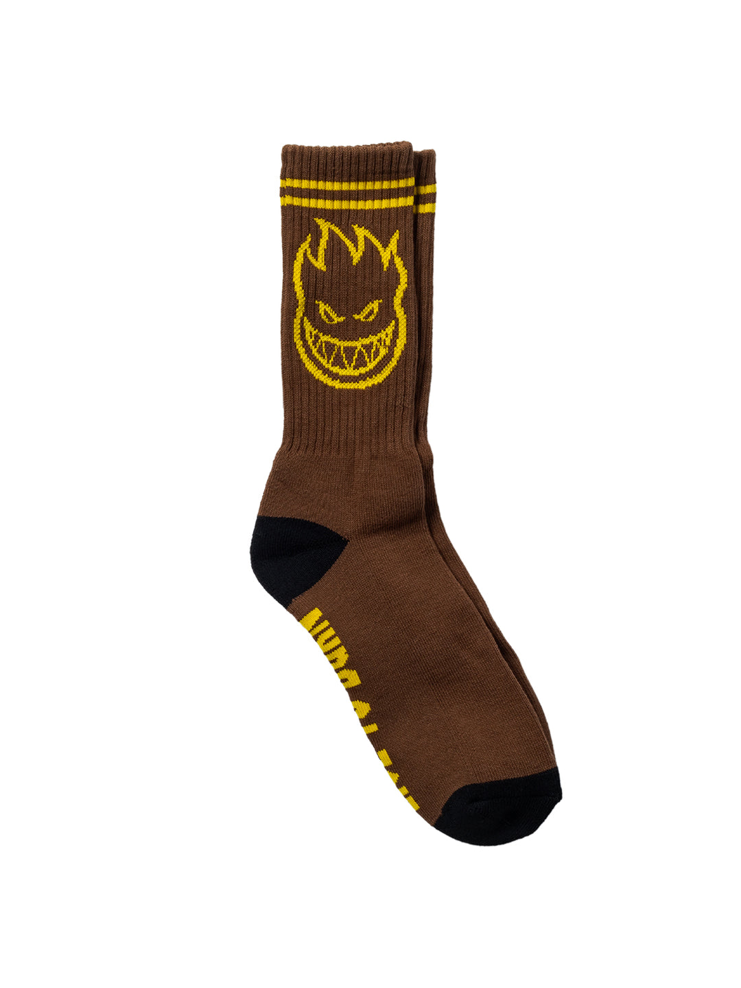 Spitfire Bighead Sock - Brown / Gold