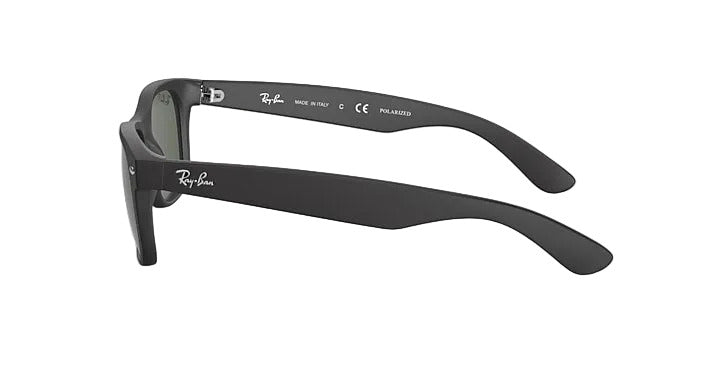 Ray-Ban New Wayfarer - Rubber Black w/ Polar Green