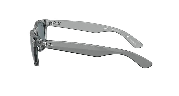 Ray-Ban New Wayfarer - Transparent Grey w/ Dark Blue Polar