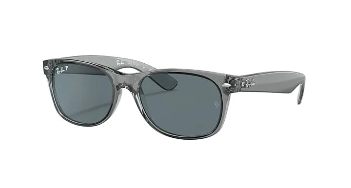 Ray-Ban New Wayfarer - Transparent Grey w/ Dark Blue Polar