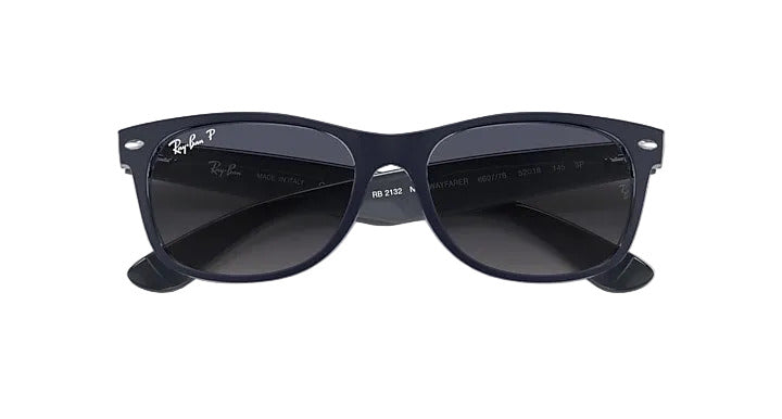 Ray-Ban New Wayfarer - Matte Blue On Transparent w/ Blue Gradient