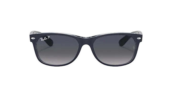 Ray-Ban New Wayfarer - Matte Blue On Transparent w/ Blue Gradient