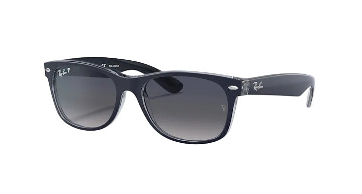 Ray-Ban New Wayfarer - Matte Blue On Transparent w/ Blue Gradient