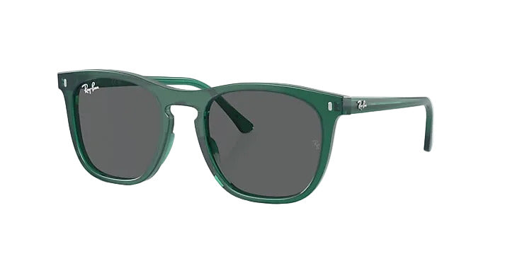 Ray-Ban RB2210 - Transparent Green / Dark Grey