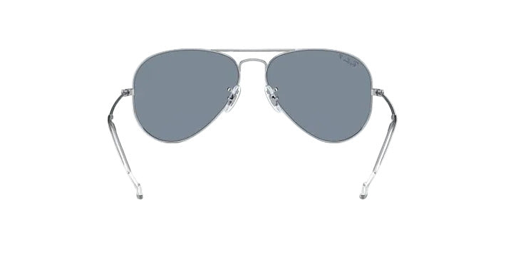 Ray-Ban Aviator Large Metal - Silver w/ Polar Blue