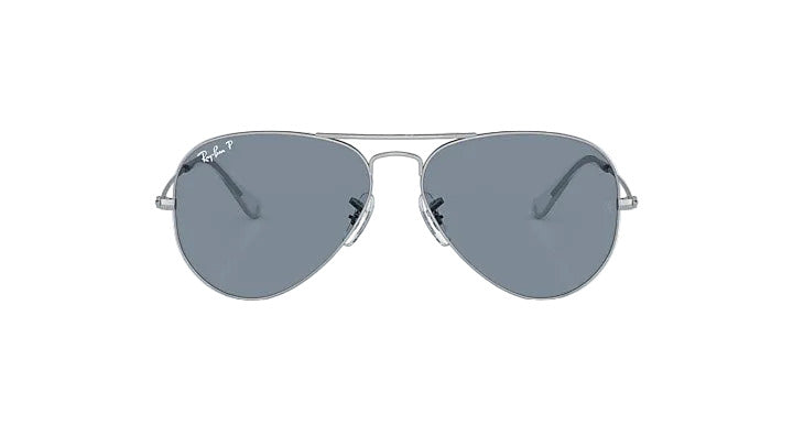 Ray-Ban Aviator Large Metal - Silver w/ Polar Blue