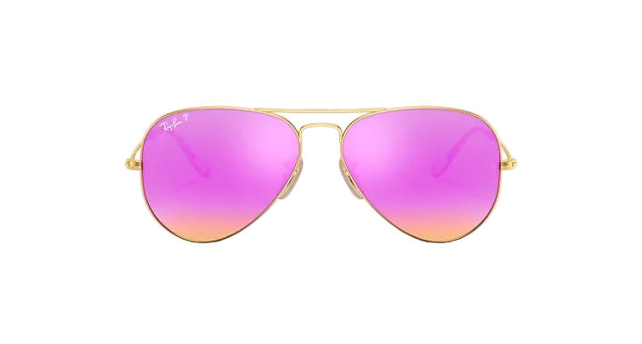 Ray-Ban Aviator Large Metal - Matte Arista w/ Brown Mirror Fuscia