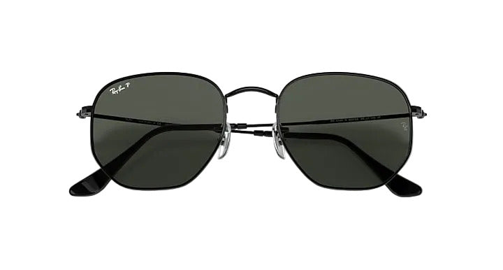 Ray-Ban Hexagonal - Black w/ G-15 Green