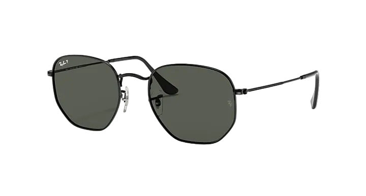 Ray-Ban Hexagonal - Black w/ G-15 Green