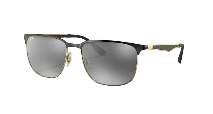 Ray-Ban RB3569 - Black On Arista w/ Grey Mirror Silver Gradient
