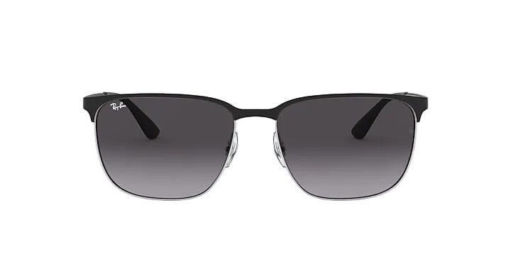 Ray-Ban RB3569 - Black On Silver w/ Light Grey Gradient Dark Grey